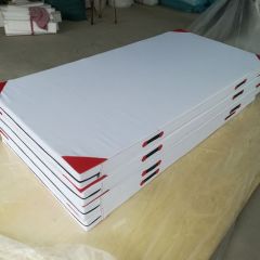 白帆布武术垫子空翻垫子搏击训练垫子白色体操垫子散打武术训练垫